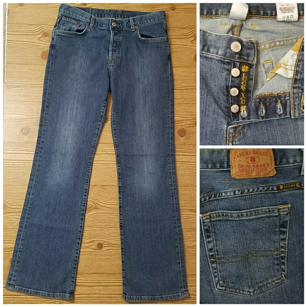 Lucky Brand button fly high rise easy rider jeans